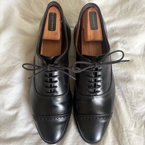 Allen Edmonds Fifth Avenue Leather Cap-Toe Oxfords 9 D Black Dainite Soles